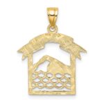 14K SWIMMER In Frame Charm - Image 4