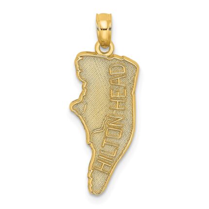 14k HILTON HEAD Map Charm