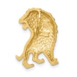 14K Brushed Diamond-cut Lion Chain Slide - Image 3