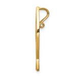 14K Polished Ichthus Cross Fish Chain Slide - Image 2