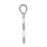 14K White Gold Polished Star of David Pendant - Image 2