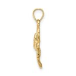 14K Polished Trinity Clover Pendant - Image 2