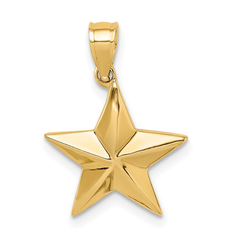 D4583.jpg 14K Polished Star Pendant - Image 1