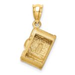 14K Brushed Polished and Enameled Camera Pendant - Image 3