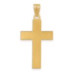 14K Large Satin Cross Pendant - Image 3
