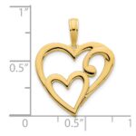 14k Heart in Heart Pendant - Image 3