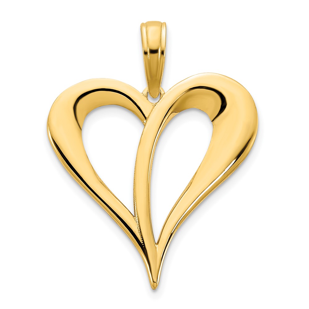 D5065.jpg 14k Open Heart Pendant - Image 1