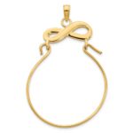 14k Infinity Charm Holder Pendant