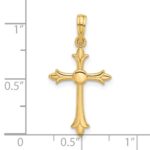14k Fancy Cross Charm - Image 3