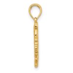 14K Polished Fancy Hummingbird Charm - Image 2