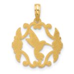 14K Polished Fancy Hummingbird Charm - Image 4