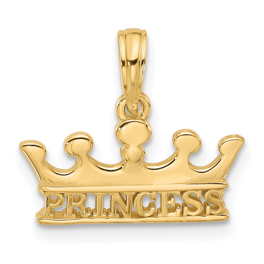 D5598.jpg 14K Polished PRINCESS Crown Charm - Image 1