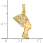14K Fancy Nefertiti Profile Charm - Image 3