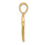 14K Polished Fancy LOVE Script and Hearts Charm - Image 2