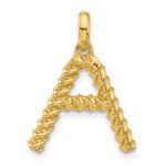 14ky Fancy Twist Letter A