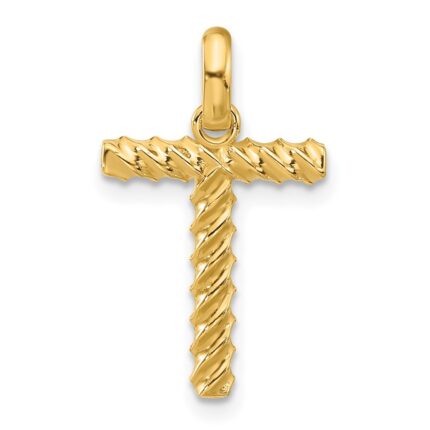 14ky Fancy Twist Letter T