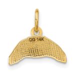 14k 3-D Fancy Croissant Charm - Image 3