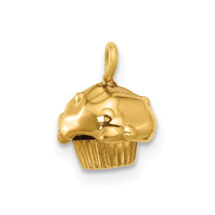 14k Fancy Muffin Charm