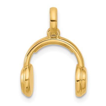 14k Fancy Headphones Charm