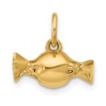 14k Fancy Taffy Candy Charm