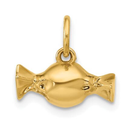 14k Fancy Taffy Candy Charm