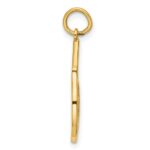 14K Polished Tennis Racket Pendant - Image 2