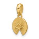14K Polished Lily Pad Pendant - Image 4