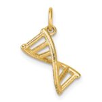 14K 3-D Polished DNA Pendant - Image 3
