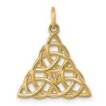 14K Polished Celtic Knot Pendant - Image 3