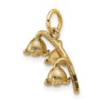 14K Polished Lily of the Valley Pendant - Image 4