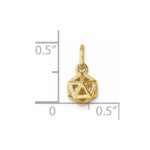 14K Polished Podium Pendant - Image 5