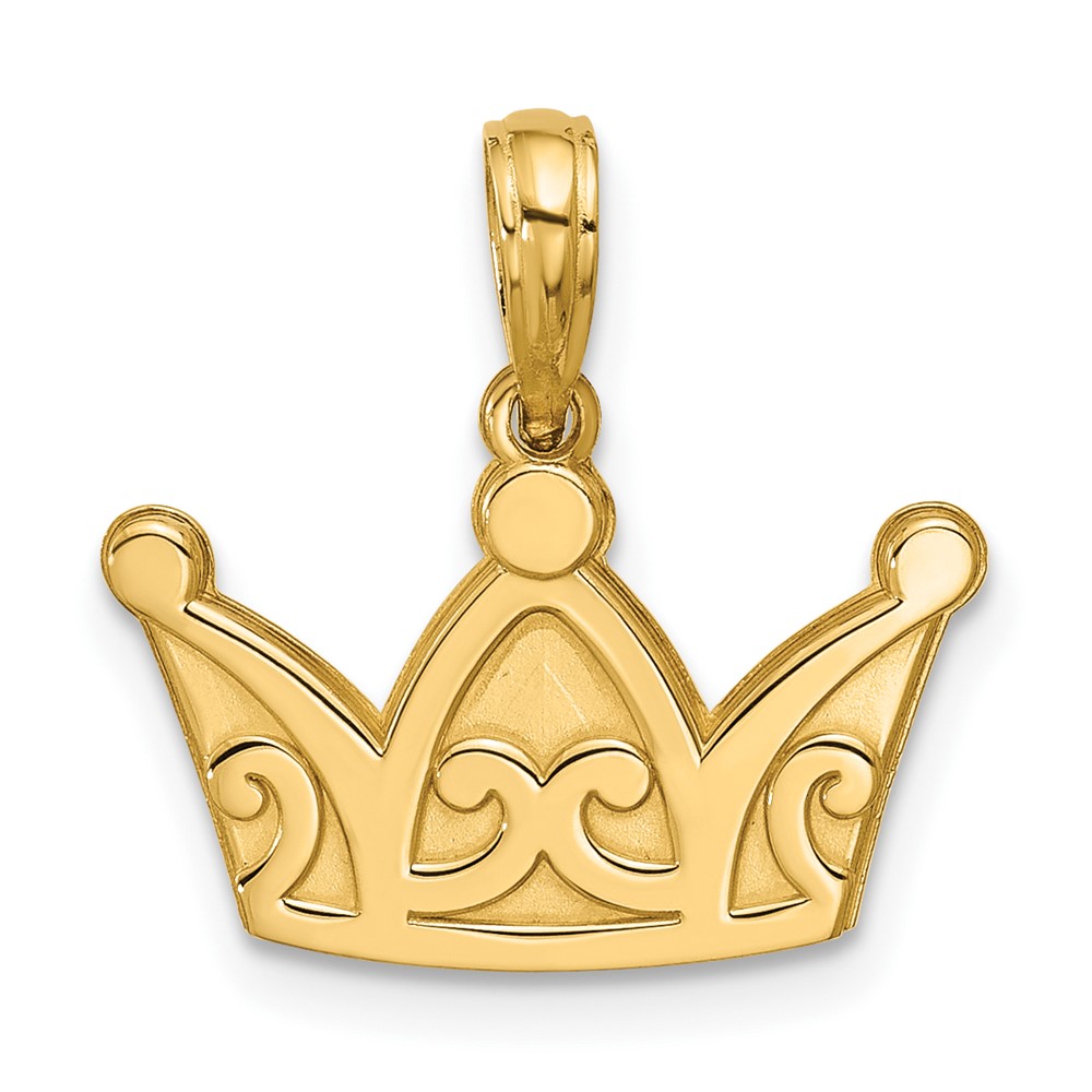 D5818.jpg 14K Polished Crown Pendant - Image 1
