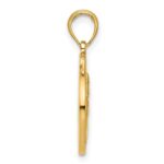 14K Polished Christmas Tree Ornament Pendant - Image 2