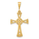 14K Polished Iona Cross Pendant