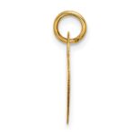 14K Polished Engravable 15mm Heart Disc Pendant - Image 2