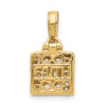 14K 3-D FAITH and HOPE Opening Prayer Box Charm - Image 4