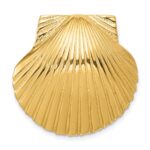 14K Fits Up To 8mm and 10mm Scallop Shell Omega Slide