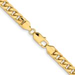 14K 6.75mm Solid Miami Cuban Link with Lobster Clasp Chain - Image 3