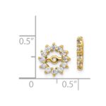 14k Fancy Diamond Earring Jacket Mountings - Image 2
