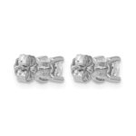 14k White Gold 5/8 carat Lab Grown Diamond VS/SI+ G+ Round Complete Four Prong Heavyweight Stud Earrings - Image 4
