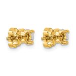 14k 3/4 carat Certified Lab Grown Diamond VS/SI+ G+ Round Complete Four Prong Heavyweight Stud Earrings - Image 4