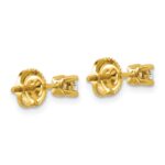 14k 1/4 carat Certified Lab Grown Diamond VS+ F+ Round Complete Four Prong Screwback Heavyweight Stud Earrings - Image 4