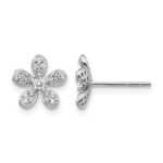 14k White Gold Diamond Earrings