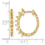 14k Diamond Hinged Hoop Earring Mountings - Image 3