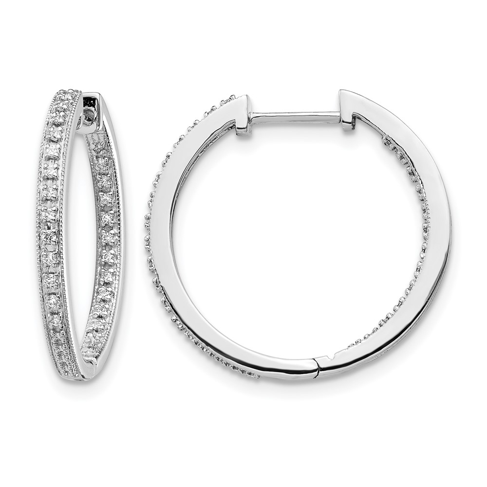 EM5424-020-1WA.jpg 10k White Gold Polished Diamond In/Out Hinged Hoop Earrings - Image 1