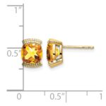 14k Citrine Post Earrings - Image 4