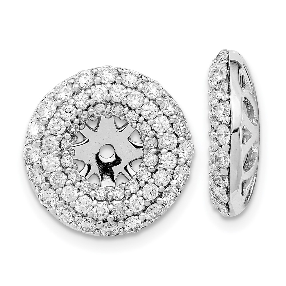 EM8575-165-WA.jpg 14k White Gold 1.53 carat Diamond Double Circle Earring Jackets - Image 1