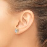 14k 2 carat Certified Lab Grown Diamond VS+ F+ Complete Oval Four Prong Stud Earrings - Image 3