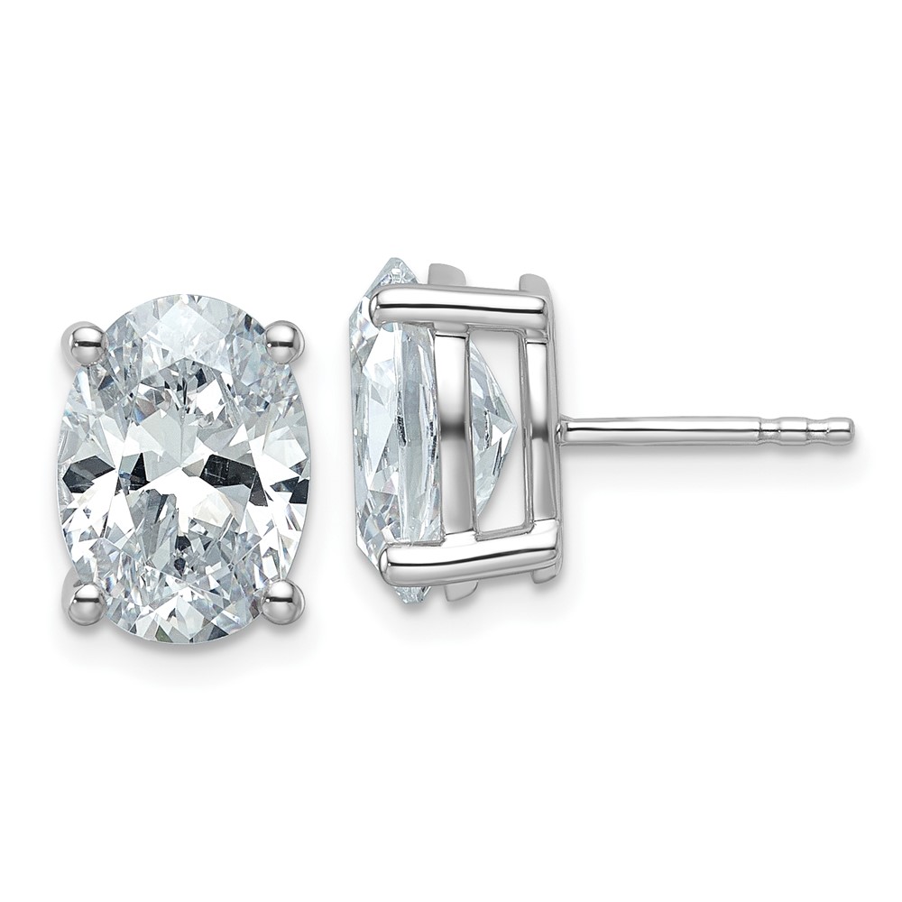 EM8799-500-WAA.jpg 14k White Gold 5 carat Certified Lab Grown Diamond VS/SI+ G+ Complete Oval Four Prong Stud Earrings - Image 1