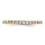 True Origin 14K Yellow Gold 1/2 carat Lab Grown Diamond VS+ F+ Size 6.5 Complete Eternity Band - Image 3